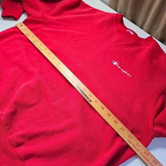 Champion Women Pullover Sweatshirt Size XL Red Vintage Casual Cozy USA Made READ - Picture 9 of 12